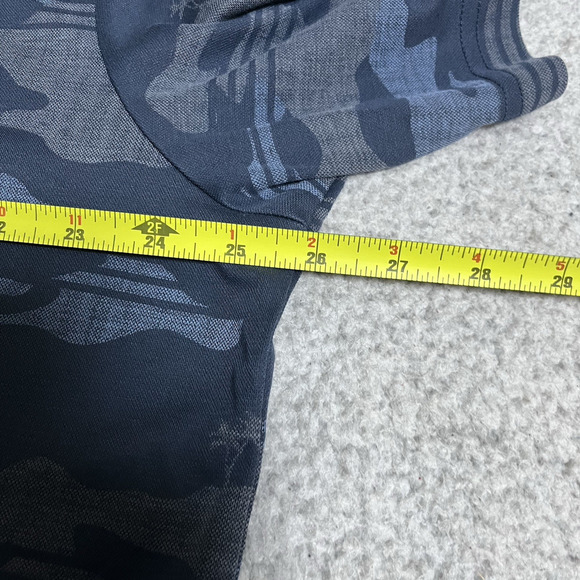 Travis Mathew Polo Shirt Mens 3XL Blue Camo Performance Golf Logo Stretch - Picture 9 of 9